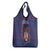 Serbia Grocery Bag with National Map and Coat of Arms Design in Blue Red Pattern