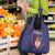Serbia Grocery Bag with National Map and Coat of Arms Design in Blue Red Pattern