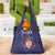 Serbia Grocery Bag with National Map and Coat of Arms Design in Blue Red Pattern