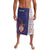 Serbia Lavalava with National Map and Coat of Arms Design in Blue Red Pattern