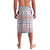 Serbia Lavalava with National Map and Coat of Arms Design in Blue Red Pattern