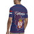 Serbia Rugby Jersey with National Map and Coat of Arms Design in Blue Red Pattern