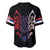 Serbia Baseball Jersey with Wolf Head Graphic, Howling Wolf, and National Flag Stripes