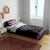 Serbia Bedding Set with Wolf Head Graphic, Howling Wolf, and National Flag Stripes