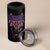 Serbia 4 in 1 Can Cooler Tumbler with Wolf Head Graphic, Howling Wolf, and National Flag Stripes
