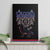 Serbia Canvas Wall Art with Wolf Head Graphic, Howling Wolf, and National Flag Stripes