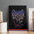 Serbia Canvas Wall Art with Wolf Head Graphic, Howling Wolf, and National Flag Stripes