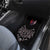 Serbia Car Mats with Wolf Head Graphic, Howling Wolf, and National Flag Stripes