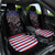 Serbia Car Seat Cover with Wolf Head Graphic, Howling Wolf, and National Flag Stripes