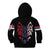 Serbia Kid Hoodie with Wolf Head Graphic, Howling Wolf, and National Flag Stripes