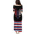 Serbia Puletasi with Wolf Head Graphic, Howling Wolf, and National Flag Stripes