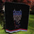 Serbia Quilt with Wolf Head Graphic, Howling Wolf, and National Flag Stripes
