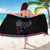 Serbia Sarong with Wolf Head Graphic, Howling Wolf, and National Flag Stripes