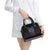Serbia Shoulder Handbag with Wolf Head Graphic, Howling Wolf, and National Flag Stripes