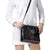 Serbia Shoulder Handbag with Wolf Head Graphic, Howling Wolf, and National Flag Stripes
