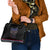 Serbia Shoulder Handbag with Wolf Head Graphic, Howling Wolf, and National Flag Stripes