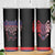 Serbia Skinny Tumbler with Wolf Head Graphic, Howling Wolf, and National Flag Stripes
