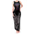 Serbia Tank Maxi Dress with Wolf Head Graphic, Howling Wolf, and National Flag Stripes