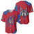 Serbia Baseball Jersey with Balkan Gray Wolf, Claw Marks, and Flag Sleeve Design
