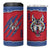 Serbia 4 in 1 Can Cooler Tumbler with Balkan Gray Wolf, Claw Marks, and Flag Sleeve Design