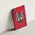 Serbia Canvas Wall Art with Balkan Gray Wolf, Claw Marks, and Flag Sleeve Design
