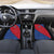 Serbia Car Mats with Balkan Gray Wolf, Claw Marks, and Flag Sleeve Design