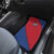 Serbia Car Mats with Balkan Gray Wolf, Claw Marks, and Flag Sleeve Design
