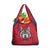 Serbia Grocery Bag with Balkan Gray Wolf, Claw Marks, and Flag Sleeve Design