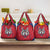 Serbia Grocery Bag with Balkan Gray Wolf, Claw Marks, and Flag Sleeve Design