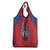 Serbia Grocery Bag with Balkan Gray Wolf, Claw Marks, and Flag Sleeve Design