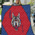 Serbia Quilt with Balkan Gray Wolf, Claw Marks, and Flag Sleeve Design
