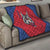 Serbia Quilt with Balkan Gray Wolf, Claw Marks, and Flag Sleeve Design
