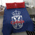 Serbia Flag Bedding Set with Double-Headed Eagle and National Coat of Arms Design