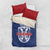 Serbia Flag Bedding Set with Double-Headed Eagle and National Coat of Arms Design