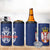 Serbia Flag 4 in 1 Can Cooler Tumbler with Double-Headed Eagle and National Coat of Arms Design