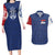 Serbia Flag Couples Matching Long Sleeve Bodycon Dress and Hawaiian Shirt with Double-Headed Eagle and National Coat of Arms Design