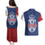 Serbia Flag Couples Matching Puletasi and Hawaiian Shirt with Double-Headed Eagle and National Coat of Arms Design