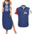 Serbia Flag Couples Matching Summer Maxi Dress and Hawaiian Shirt with Double-Headed Eagle and National Coat of Arms Design