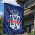 Serbia Flag Garden Flag with Double-Headed Eagle and National Coat of Arms Design