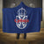 Serbia Flag Hooded Blanket with Double-Headed Eagle and National Coat of Arms Design