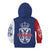 Serbia Flag Kid Hoodie with Double-Headed Eagle and National Coat of Arms Design