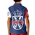 Serbia Flag Kid Polo Shirt with Double-Headed Eagle and National Coat of Arms Design