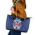 Serbia Flag Leather Tote Bag with Double-Headed Eagle and National Coat of Arms Design