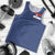 Serbia Flag Men Tank Top with Double-Headed Eagle and National Coat of Arms Design