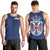 Serbia Flag Men Tank Top with Double-Headed Eagle and National Coat of Arms Design