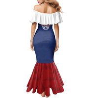 Serbia Flag Mermaid Dress with Double-Headed Eagle and National Coat of Arms Design