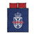 Serbia Flag Quilt Bed Set with Double-Headed Eagle and National Coat of Arms Design