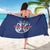 Serbia Flag Sarong with Double-Headed Eagle and National Coat of Arms Design