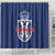 Serbia Flag Shower Curtain with Double-Headed Eagle and National Coat of Arms Design