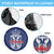 Serbia Flag Spare Tire Cover with Double-Headed Eagle and National Coat of Arms Design